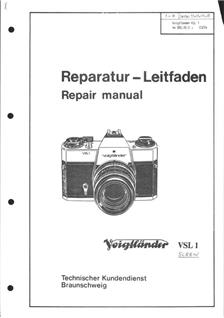 Voigtlander VSL 1 manual. Camera Instructions.